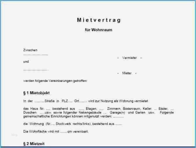 Mietvertrag Lagerraum Vorlage Kostenlos Fabelhaft Mietvertrag Kündigung Muster Word – Nyata