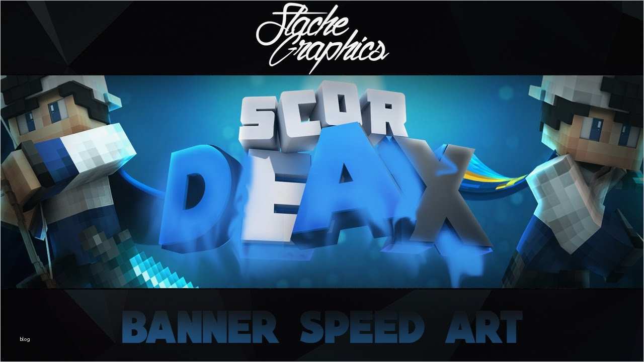 Minecraft Banner SpeedArt "ScorDeax" shop Cinema