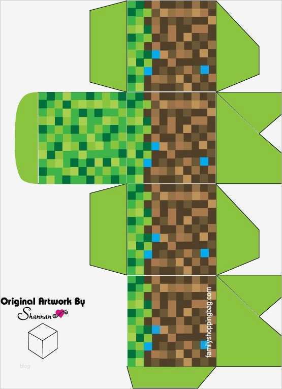 Minecraft Banner Vorlage Bewundernswert Printable Minecraft Favor Box Free