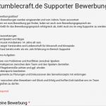 Minecraft Server Bewerbung Vorlage Supporter Wunderbar Rumblecraft Supporter Bewerbung