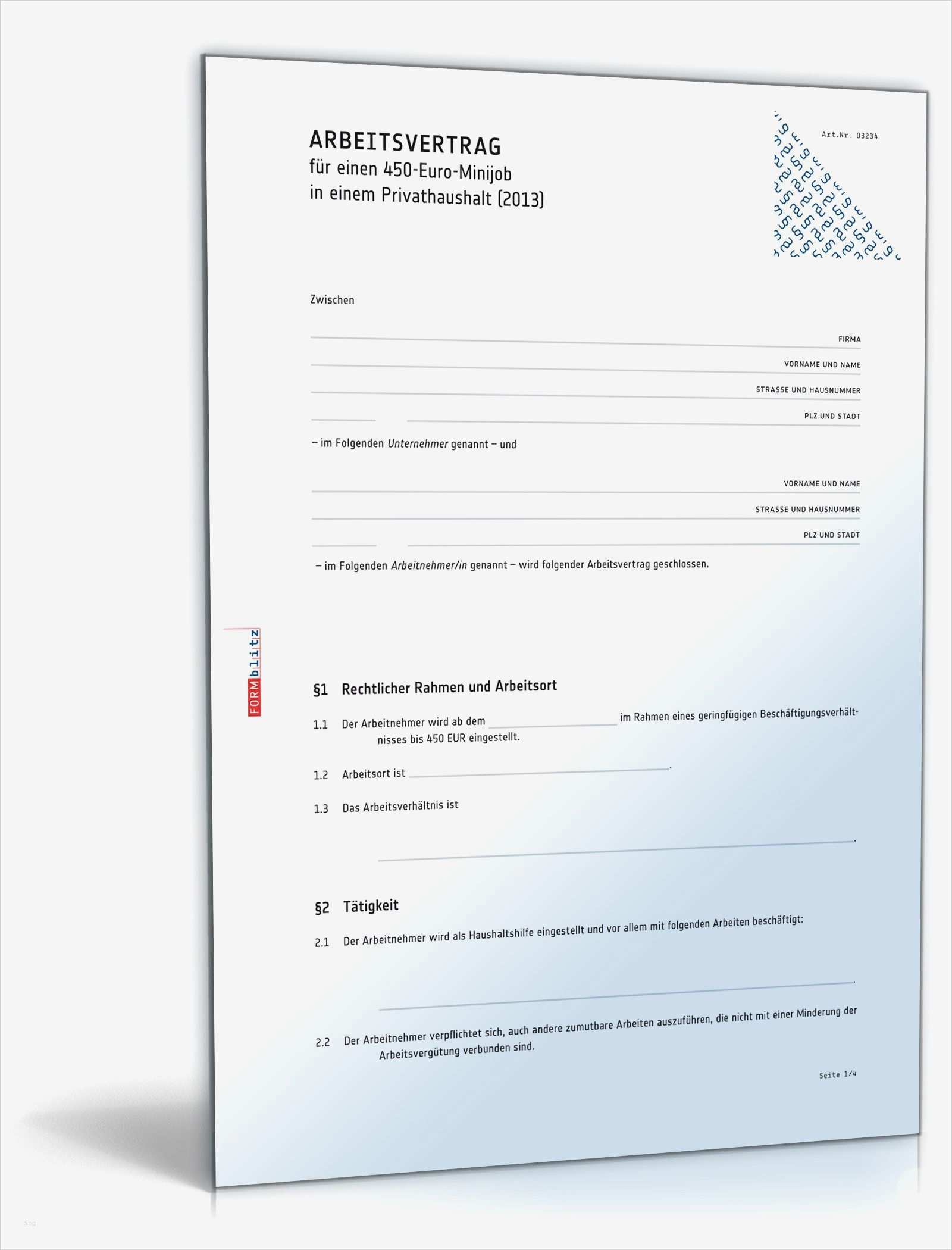 Minijob Abrechnung Vorlage 2017 Genial Kündigung 400 Euro Job Arbeitsvertrag Bei 400 Euro Job