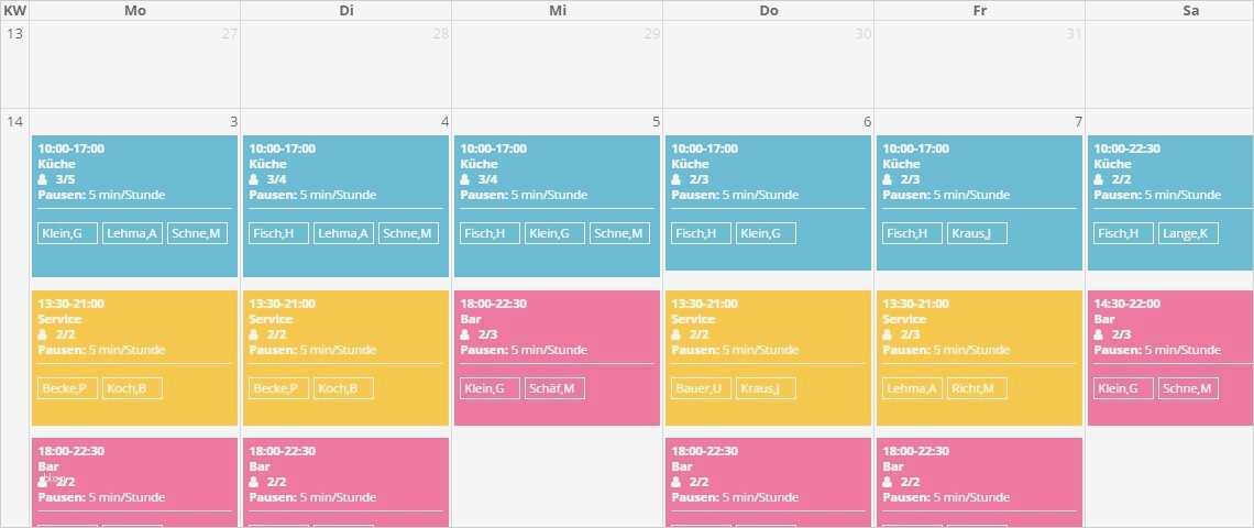 Mitarbeiterplanung Excel Vorlage Best Of Einfach Den Schichtplan Dienstplan Kostenlos Online