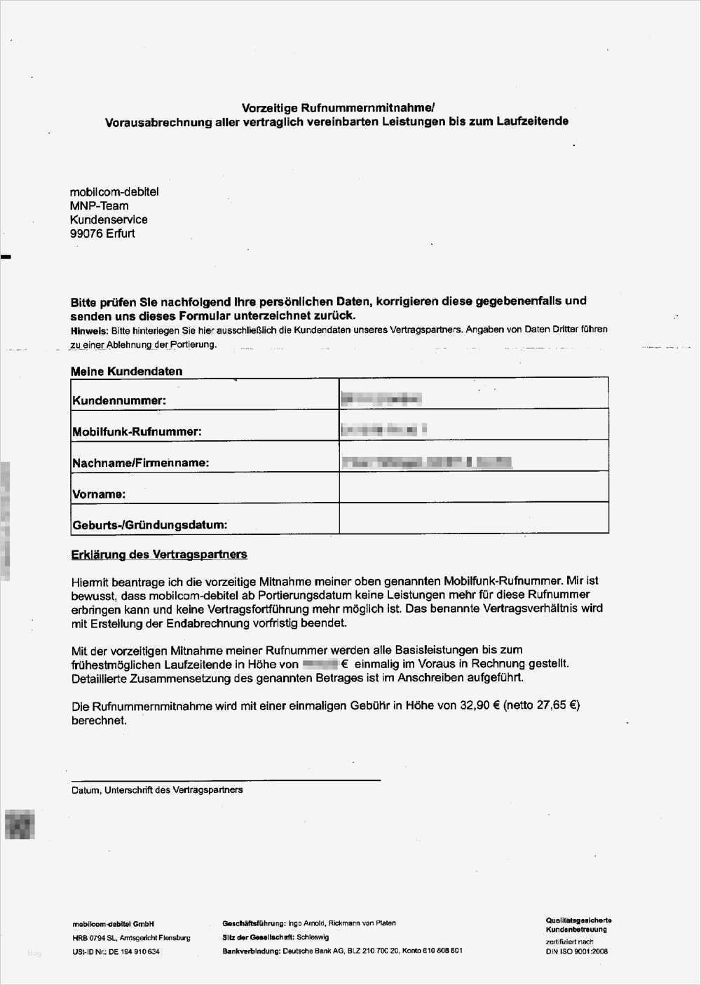 Mobilcom Debitel Handyvertrag Kündigen Vorlage Gut Mobil Debitel Kündigung Vorlage