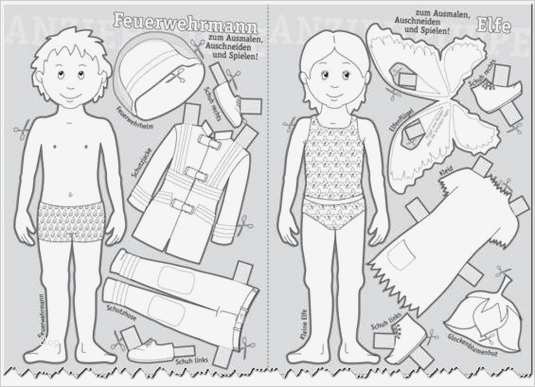 Modellbau Papier Vorlagen Erstaunlich atemberaubend Papier Puppe Vorlage Mädchen Zeitgenössisch