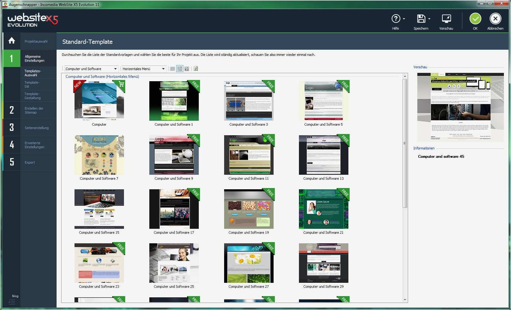 Moderne Website Vorlagen Erstaunlich Website X5 Evolution Im Test Professionelle Webseiten