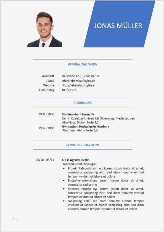 Moderne Website Vorlagen Großartig Llll Lebenslauf Muster Und Vorlagen Tabellarischer