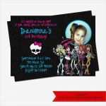 Monster High Einladungskarten Vorlagen Einzigartig Monster High Invitation by Dpdesigns2012 On Etsy