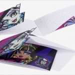Monster High Einladungskarten Vorlagen Gut 6 Einladungskarten Monster High 2