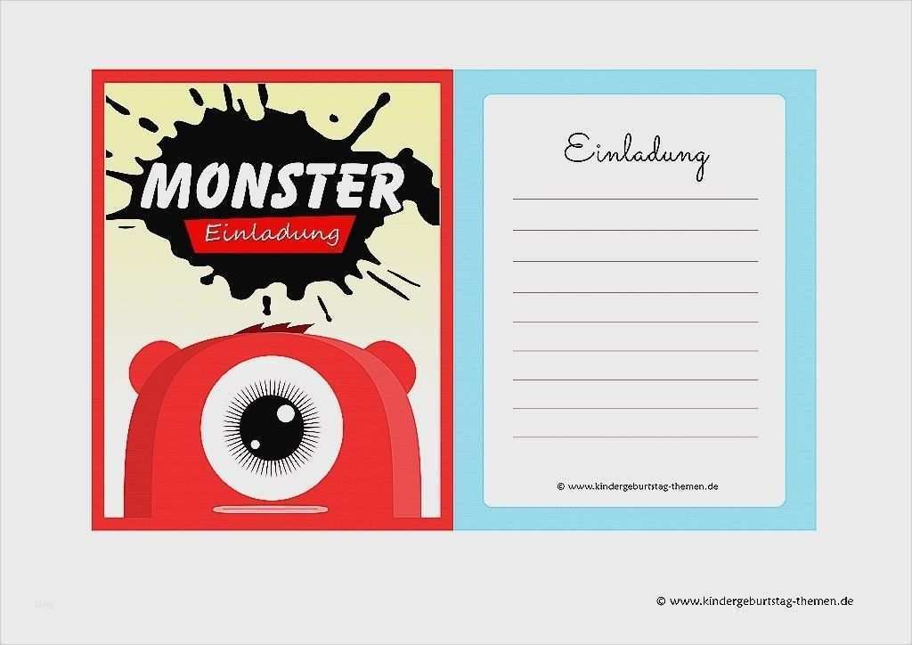 Monster High Einladungskarten Vorlagen Hübsch Einladung Kindergeburtstag Monster