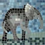 Mosaik Basteln Vorlagen Bewundernswert Elefant Basteln Mosaik Set Bausatz 20 X 20 Cm