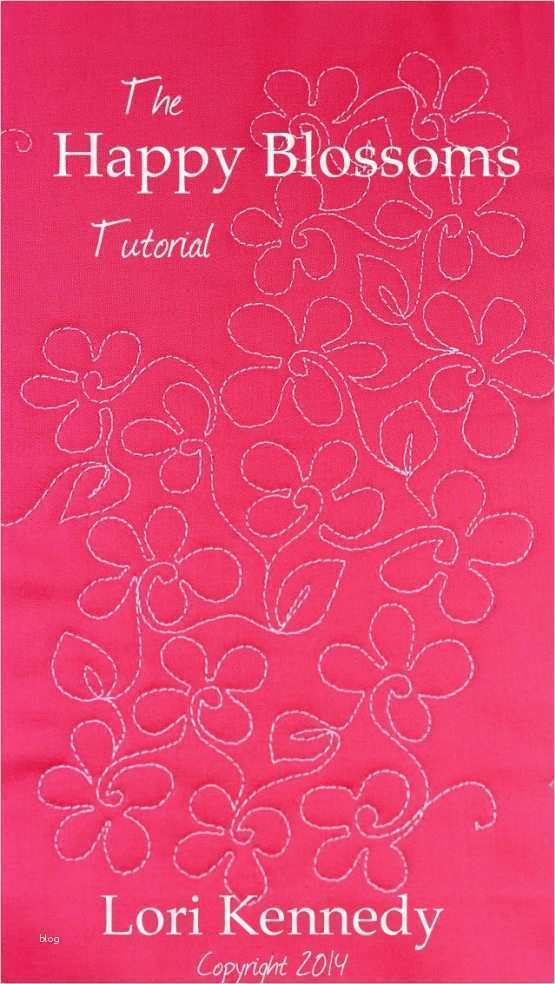 Motion Vorlagen Free Wunderbar Happy Blossoms A Free Motion Quilt Tutorial