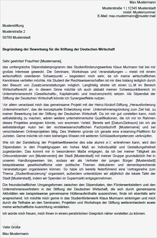 Motivationsschreiben Pflege Vorlage Schönste Stipendiumsbewerbung Motivationsschreiben