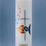 Motive Taufkerzen Vorlagen Fabelhaft Taufkerze „mosaikfisch Regenbogen Mit Kreuz Gold“