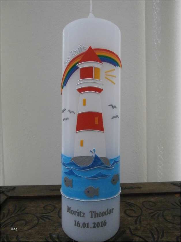 Motive Taufkerzen Vorlagen Großartig Taufkerzen Taufkerze "leuchtturm Mit Regenbogen" Mit