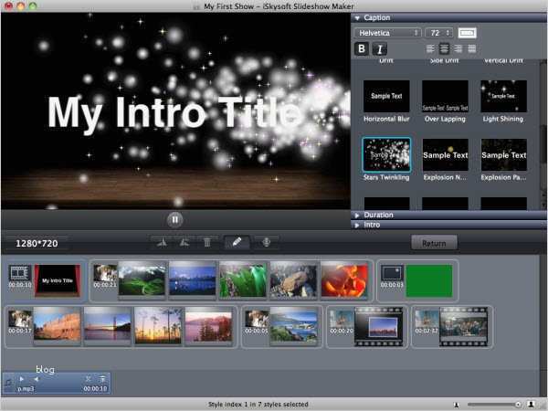Movie Maker Intro Vorlagen Cool [official] iskysoft Slideshow Maker for Mac Make A