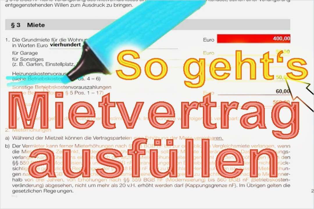 Nachtrag Zum Mietvertrag Mieterhöhung Vorlage Bewundernswert Mietvertrag Wohnung Ausfüllen Abschließen Und Inhalt
