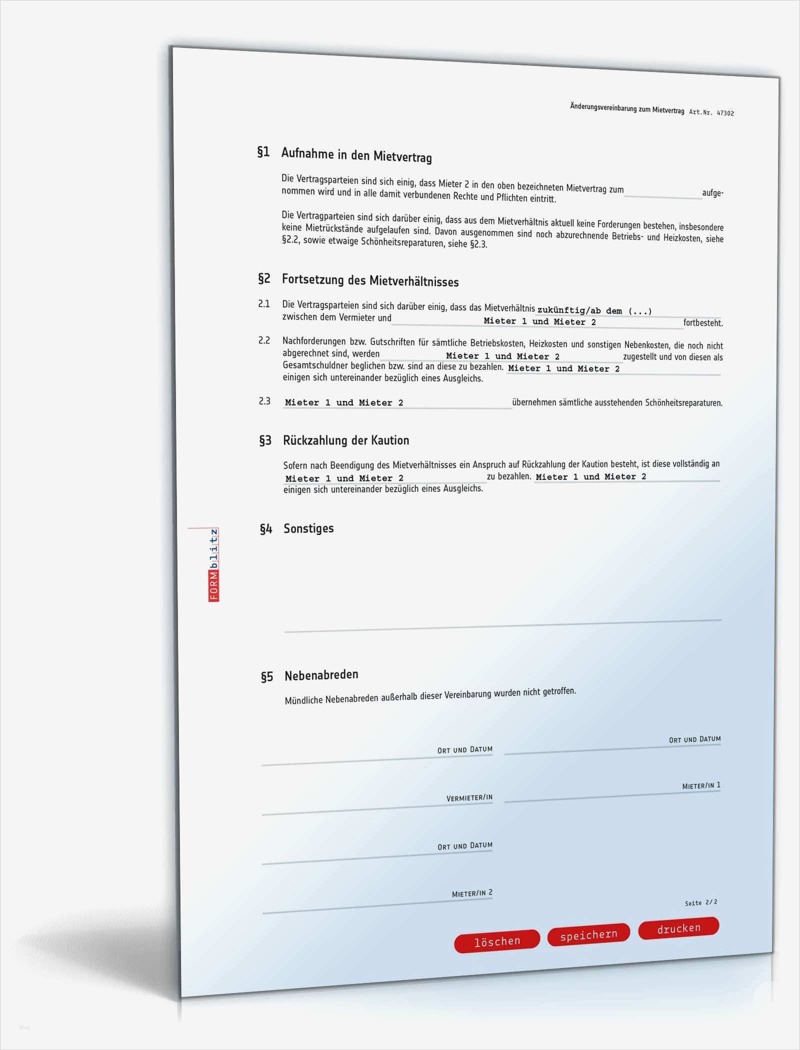 Nachtrag Zum Mietvertrag Mieterhöhung Vorlage Fabelhaft Änderungsvereinbarung Mietvertrag Muster Zum Download