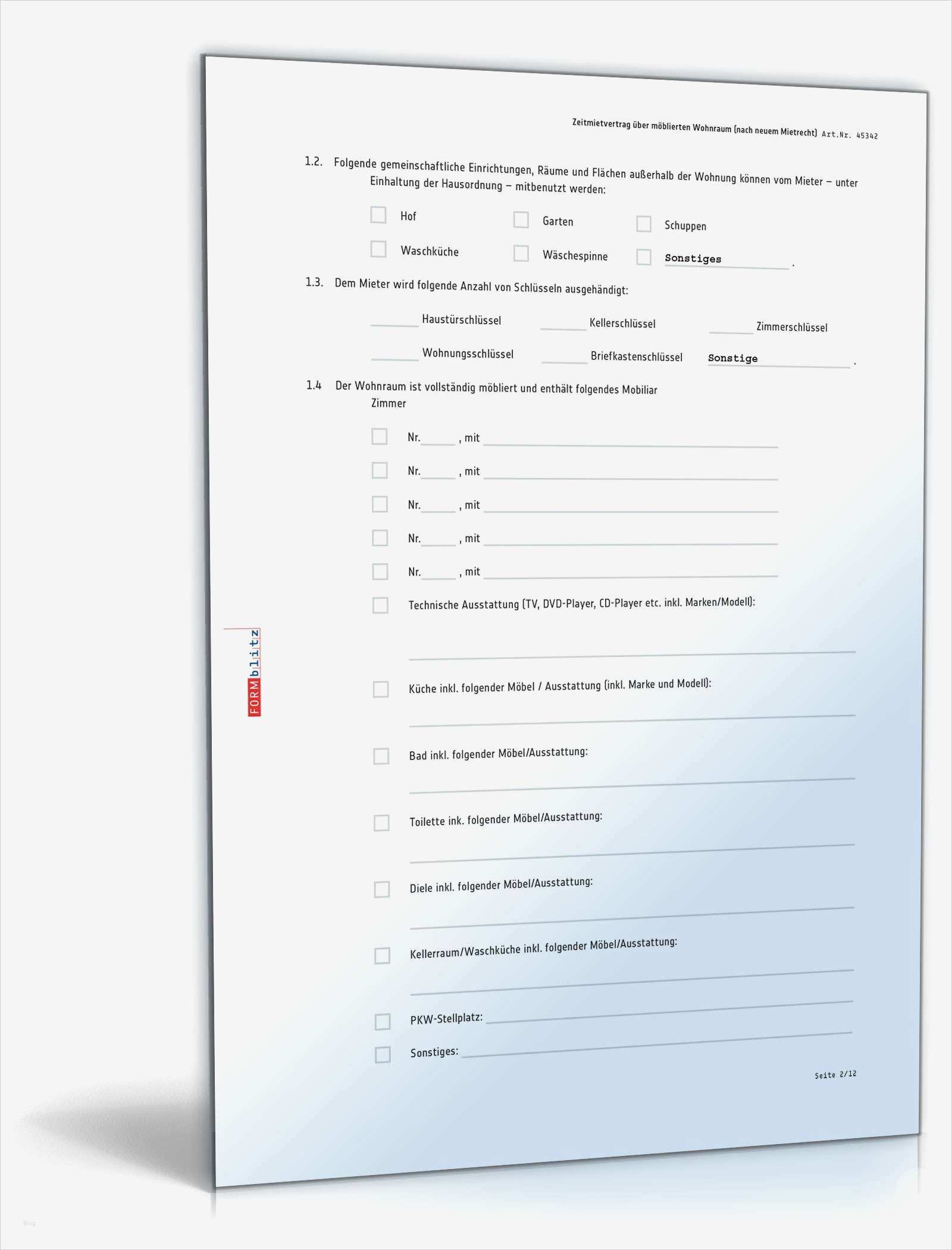 Nachtrag Zum Mietvertrag Mieterhöhung Vorlage Hübsch Befristeter Mietvertrag Möblierte Wohnung Vorlage Zum