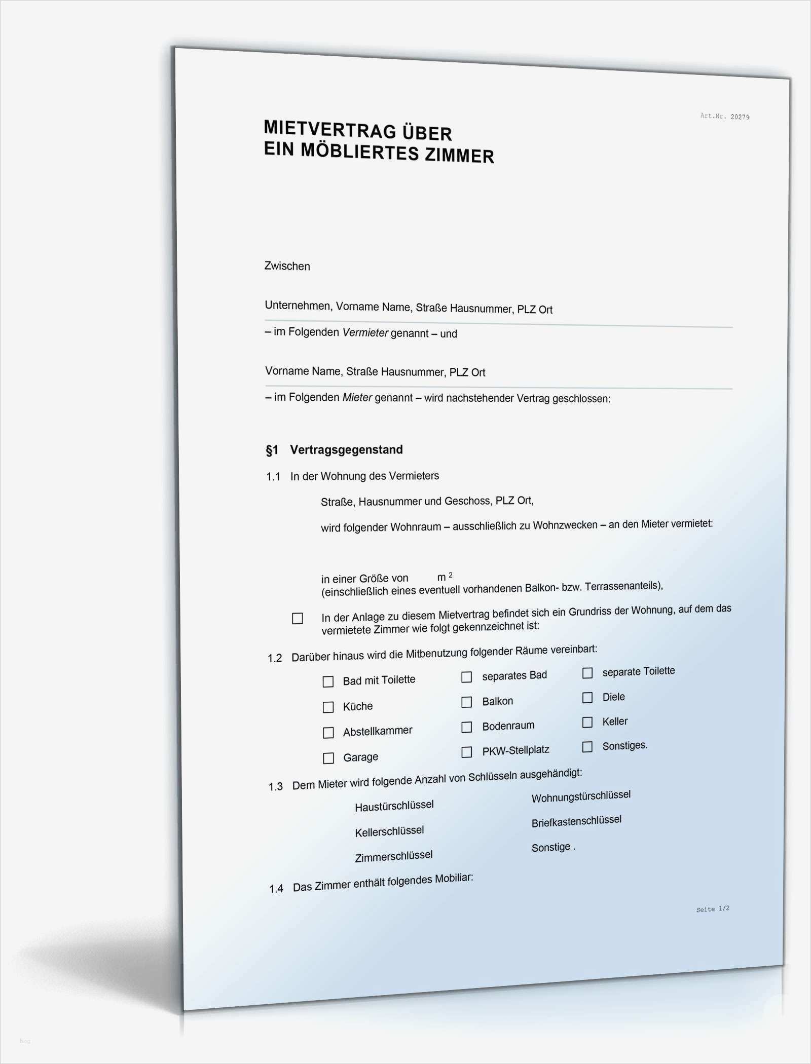 Nachtrag Zum Mietvertrag Mieterhöhung Vorlage Neu Mietvertrag über Ein Möbliertes Zimmer Muster Zum Download