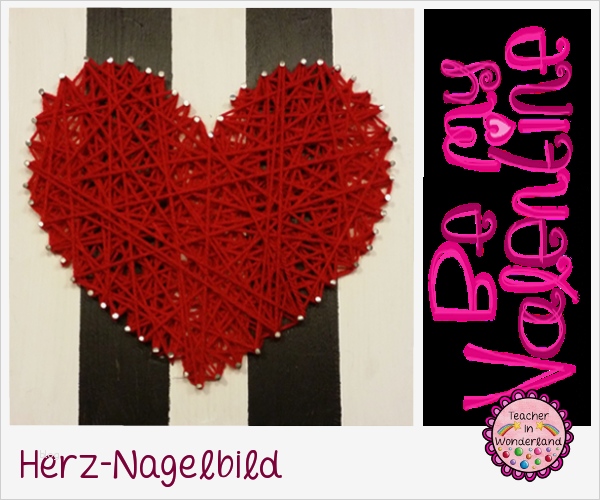 Nagelbild Herz Vorlage Best Of Herz Nagelbild Geschenk Zum Valentinstag Oder Muttertag