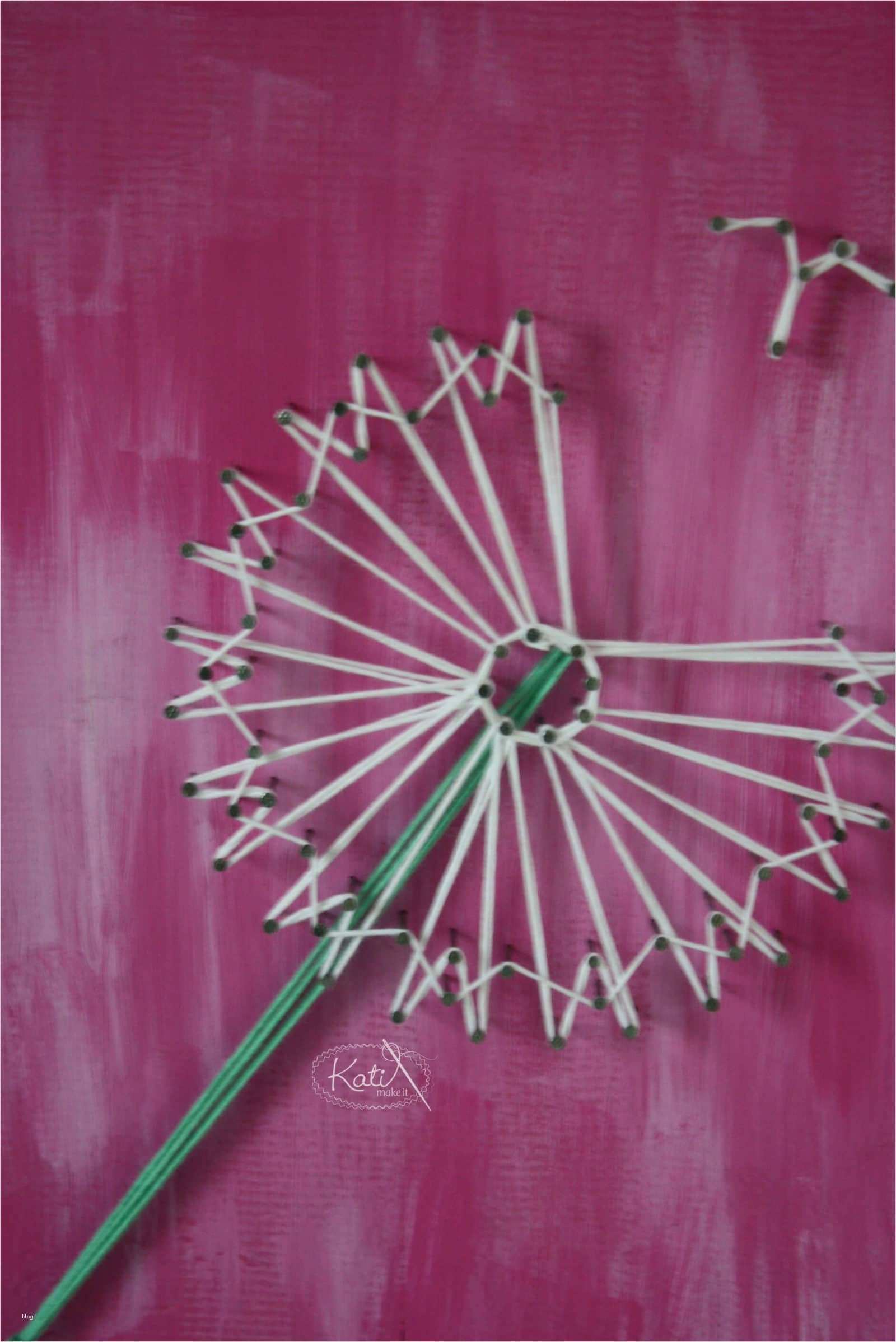 Nagelbilder Basteln Vorlagen Luxus Holzbrett Bäckergarn Nägel Pusteblume Handmade Kultur