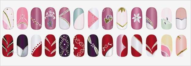 Nagellack Muster Vorlagen Luxus Nagelschmuck Anleitung Für Strasssteine & Pailetten
