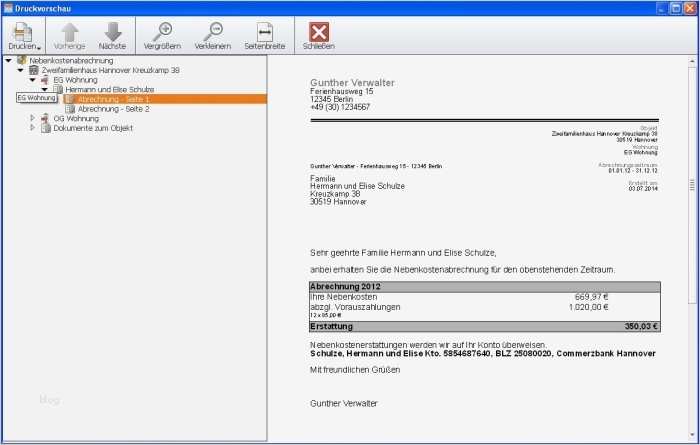 Nebenkostenabrechnung Für Vermieter Vorlage Bewundernswert Für Private Vermieter Und Weg Verwalter Hausverwalter