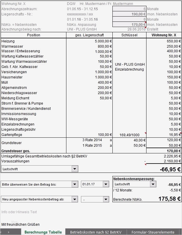 Nebenkostenabrechnung Vermieter Vorlage Best Of Immobilie Berechnungspaket Excel Vorlagen Shop