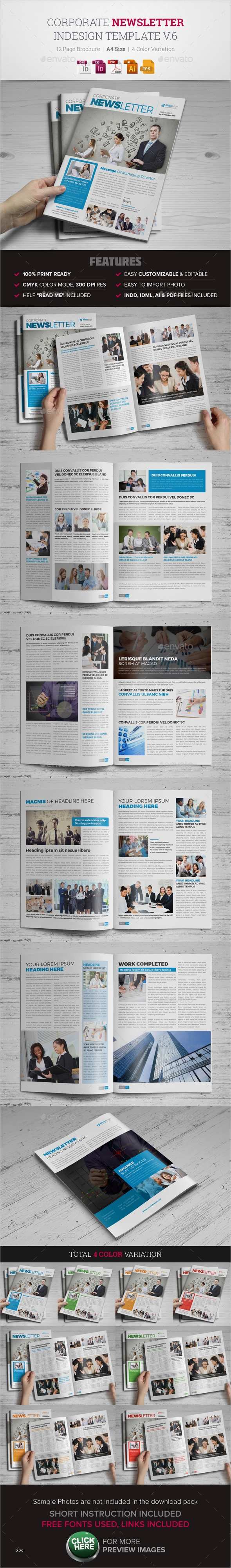 Newsletter Indesign Vorlage Angenehm Newsletter Indesign Template V6 by Jbn Illa