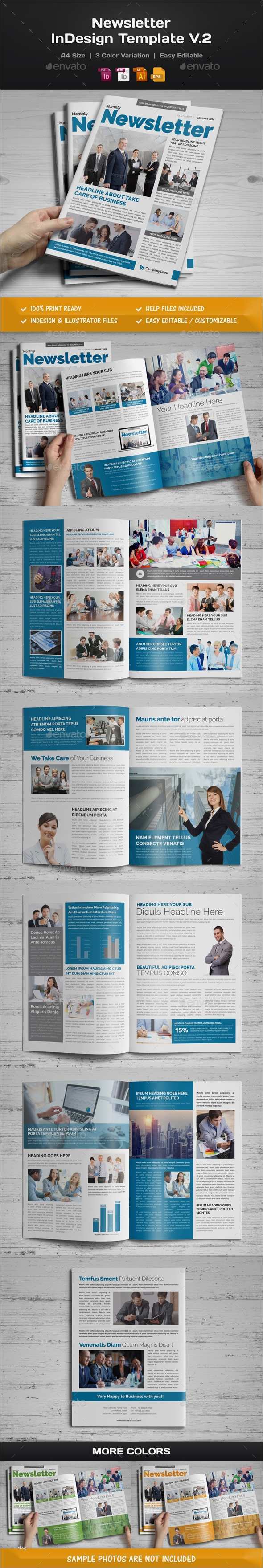Newsletter Indesign Vorlage Inspiration Newsletter Indesign Template V2 by Miyaji75