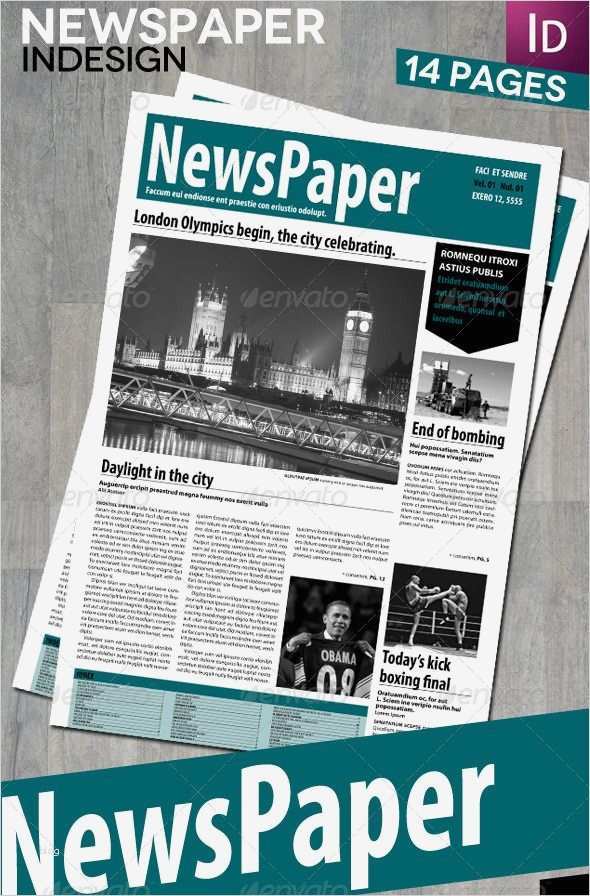 Newsletter Indesign Vorlage Wunderbar Graphicriver Indesign Newspaper 14 Pages