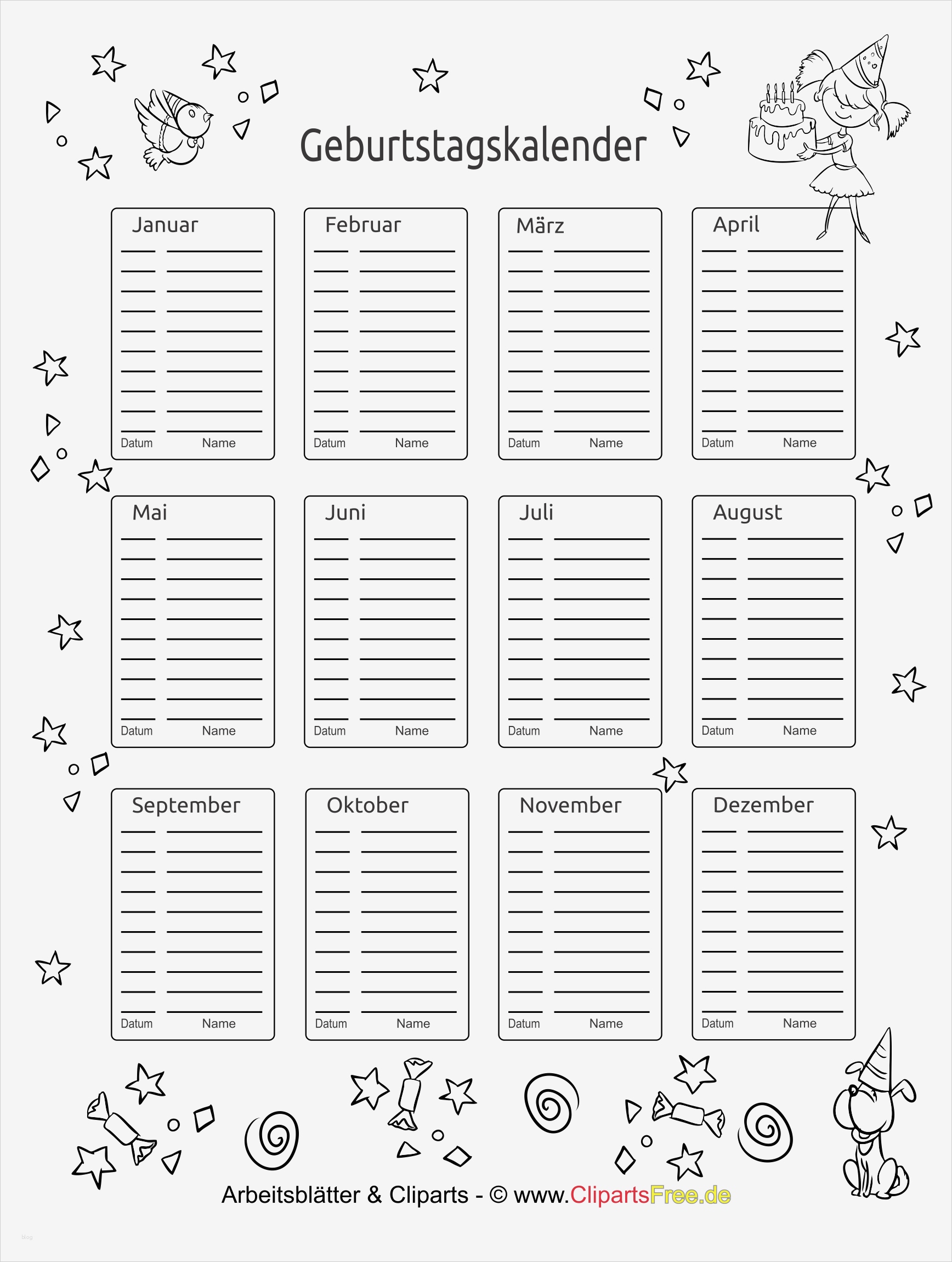 Nutzungsrechte Fotos Vorlage Bewundernswert Geburtstagskalender Kostenlos Ausdrucken