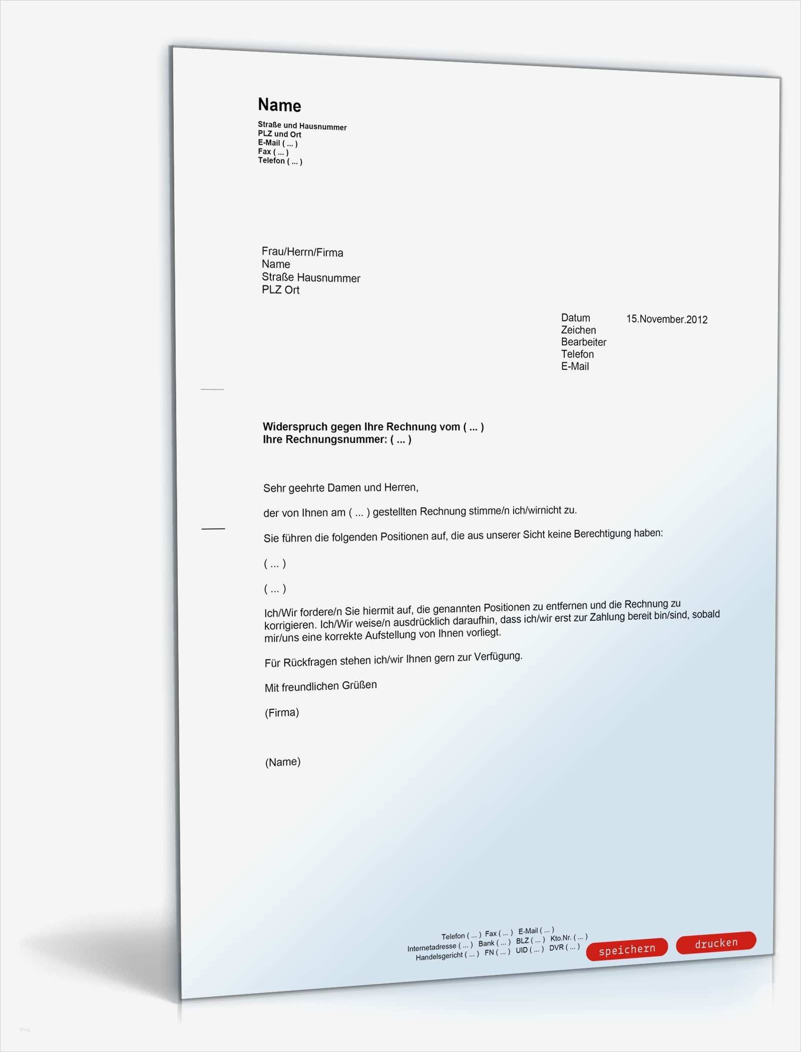 O2 Rechnung Widerspruch Vorlage Elegant Vorlage Widerspruch Einer Rechnung Zum Download