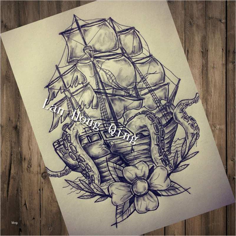 Octopus Tattoo Vorlagen Erstaunlich Hm 95 New 2017 Vintage Tattoos Patterned Poster "