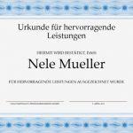 Office Com Vorlagen Luxus Urkunde Für Hervorragende Leistungen Blau Templates
