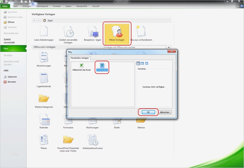 Office Vorlagen Erstellen Inspiration 13 Meine Vorlagen Excelvorlage Erstellen Office 2010