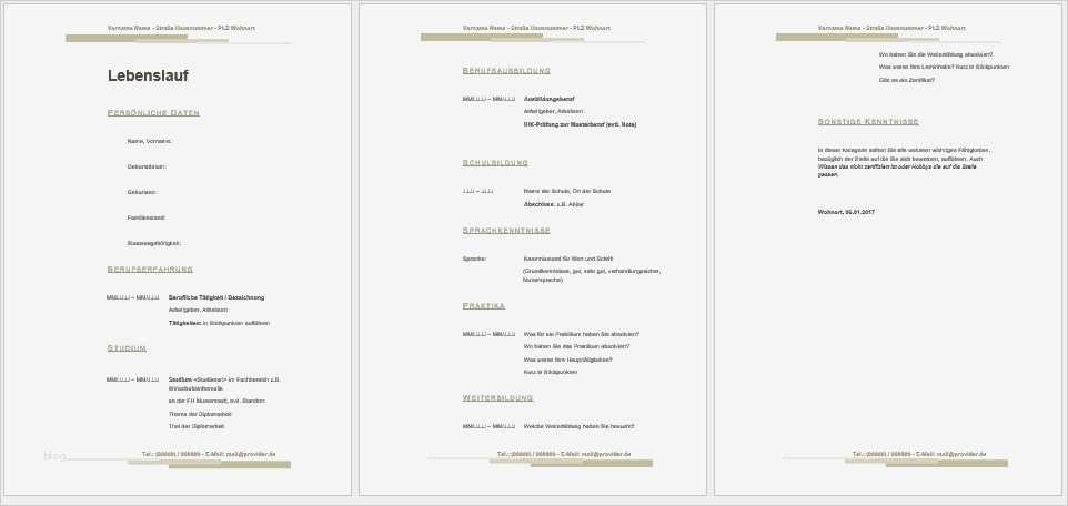Lebenslauf Vorlage Openoffice Kostenlos – Vorlagen 1001
