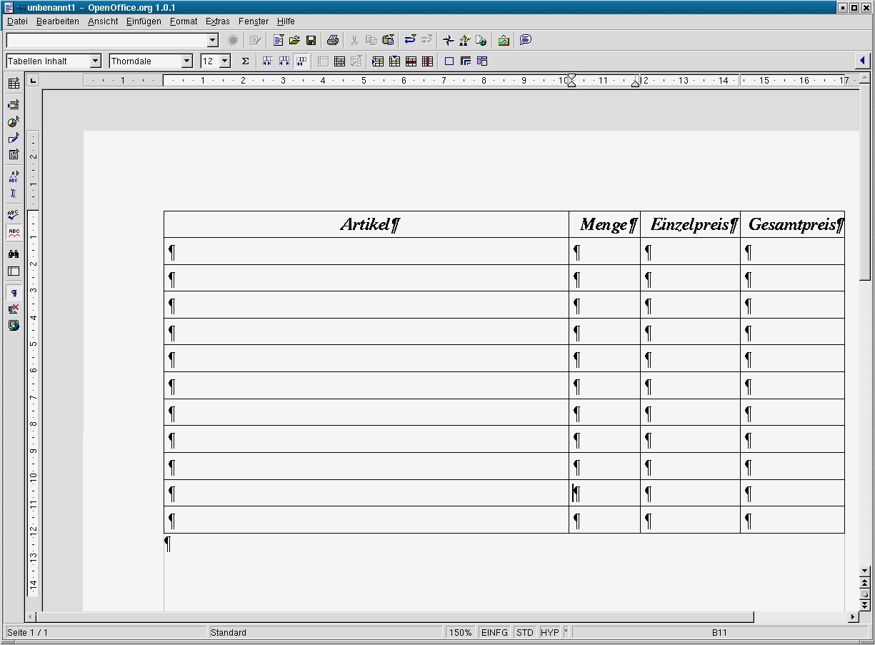 Openoffice Calc Vorlagen Kostenlos Einzigartig Open Office Tabellen Vorlagen