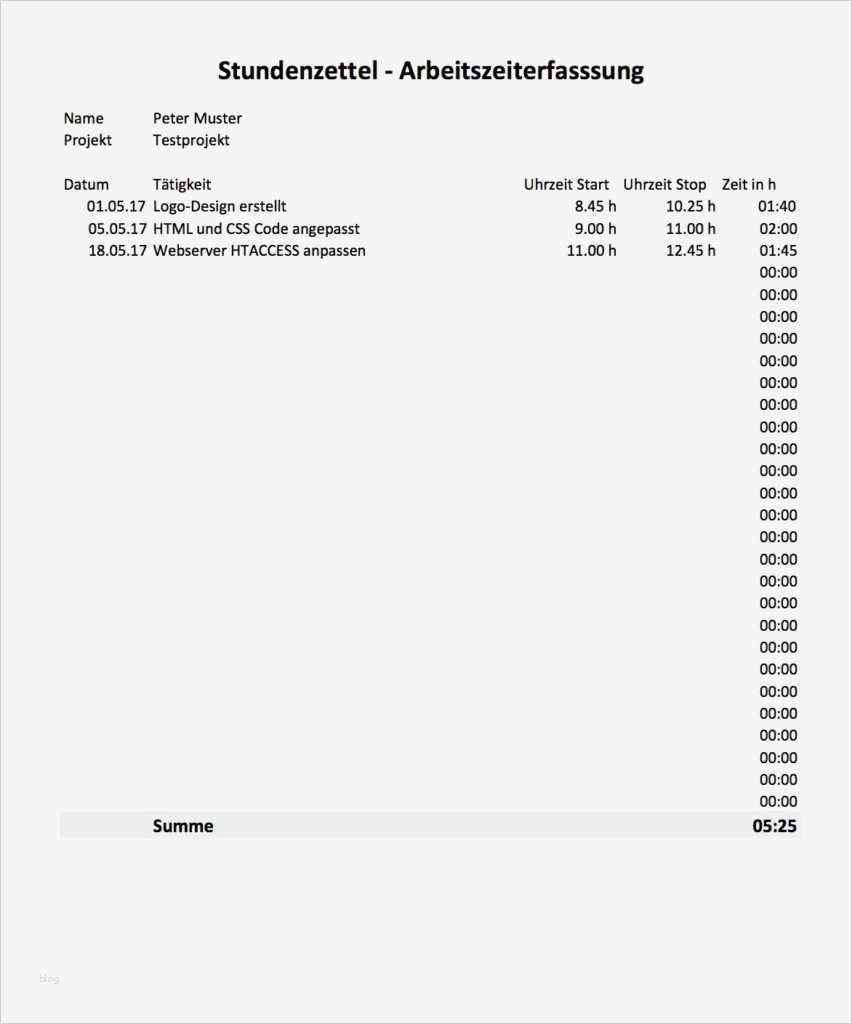 Openoffice Stundenzettel Vorlage Schönste Stundenzettel Vorlage