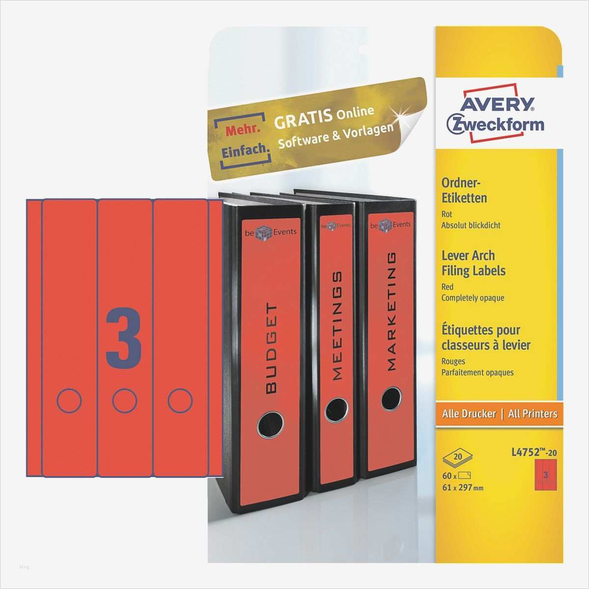 Otto Office Etiketten Vorlage Erstaunlich Avery Zweckform Selbstklebende ordnerrücken Etiketten