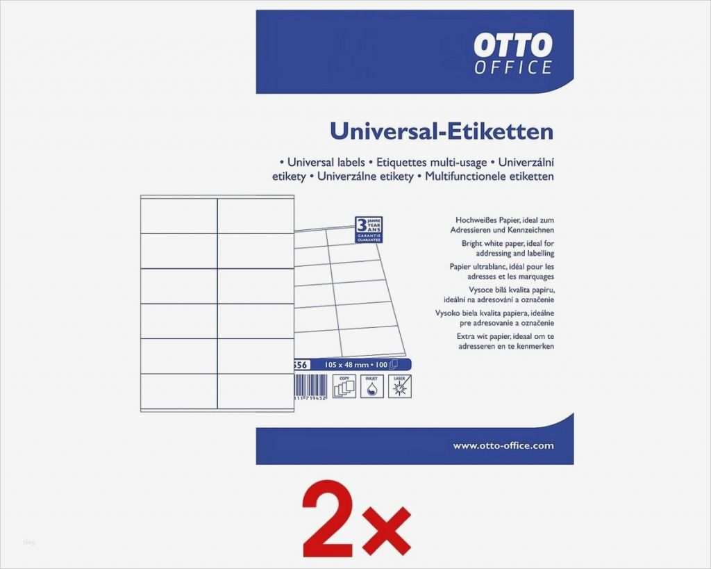 Otto Office Universal Etiketten Vorlage Schönste Adressen Drucker