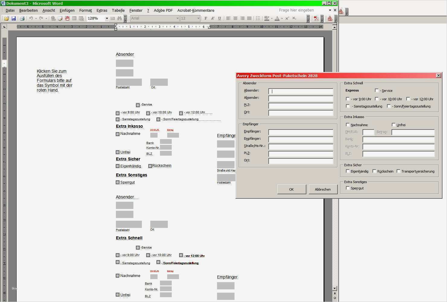 Paket Adressaufkleber Vorlage Elegant Dhl Paketscheine Selber Drucken