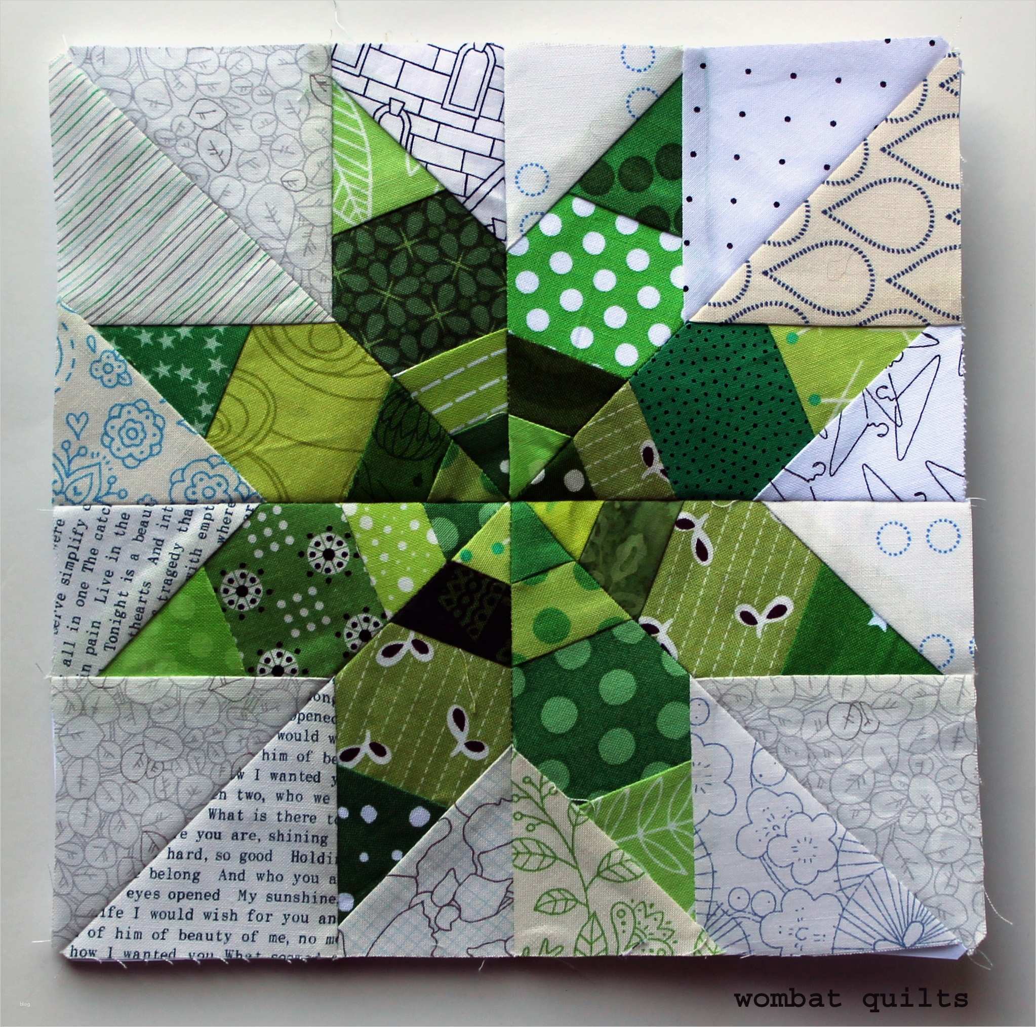 Paper Piecing Vorlagen Gratis Bewundernswert Star Quilt Block Wombat