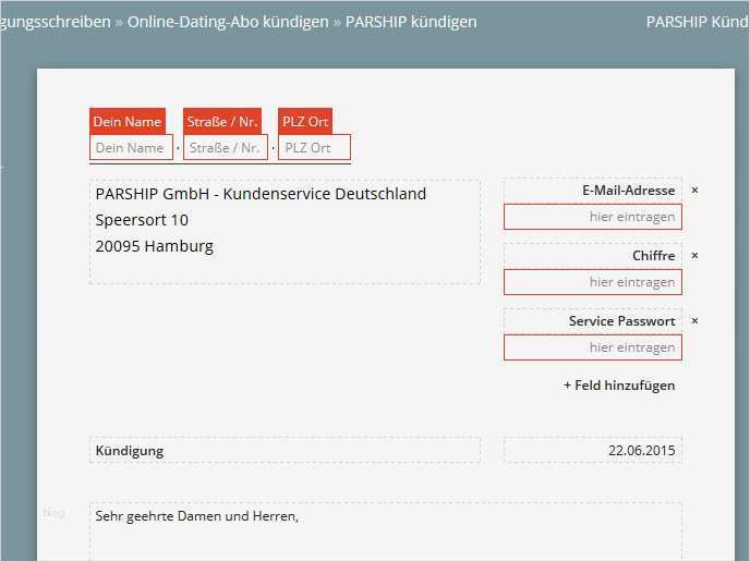 Parship Kündigen Vorlage Pdf Erstaunlich Parship Kündigen Vorlage Download Chip