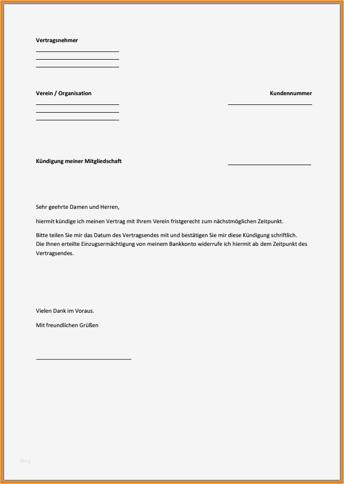 Parship Kündigen Vorlage Pdf Gut 9 Kündigung formular
