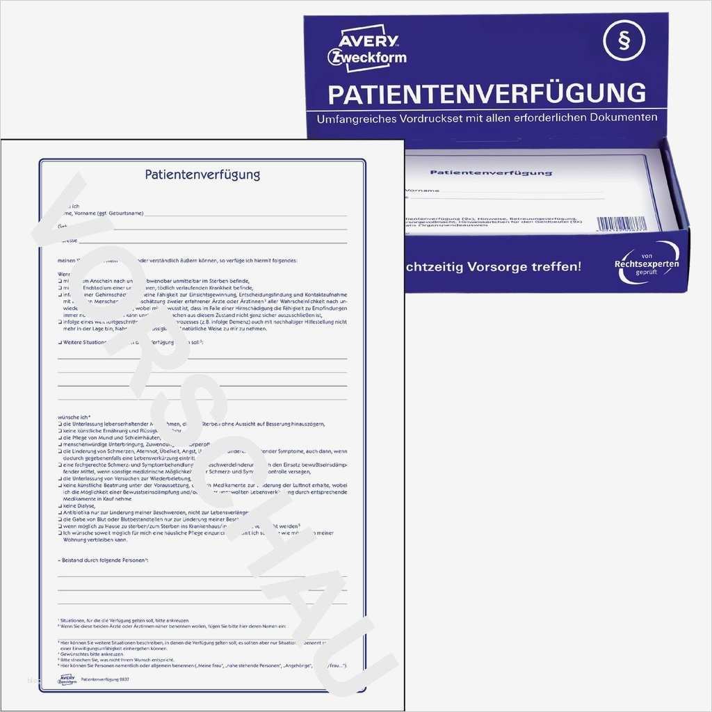 Patientenverfügung Pdf Vorlage Best Of Patientenverfügung 2837