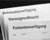 Patientenverfügung Vorlage Pdf Angenehm 40 Vorlagen Zur Vorsorge Kostenfrei Als Pdf