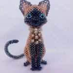 Perlentiere Vorlagen 3d Wunderbar 3d Beaded Cat Jewelry Pinterest