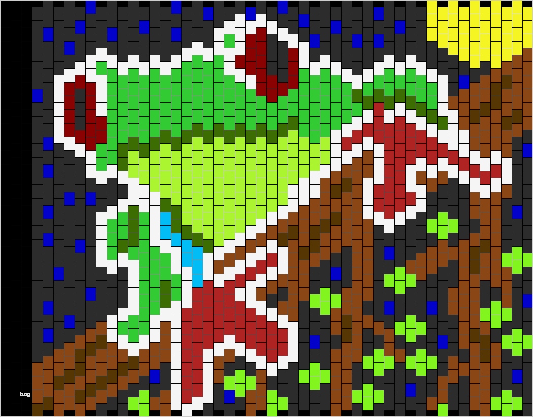 Perlenuntersetzer Fädeln Vorlagen Bewundernswert Treefrog Bead Pattern Peyote Bead Patterns