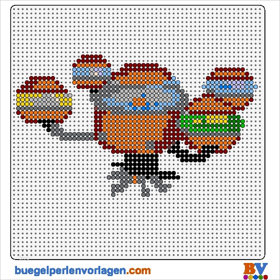 Pinterest Bügelperlen Vorlagen Süß Bügelperlen Vorlage Vom Oktopod Weitere tolle Vorlagen